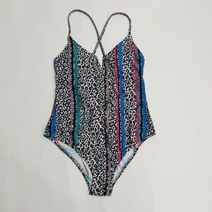 Jessica Simpson Multicolor Patterned Swimwear
